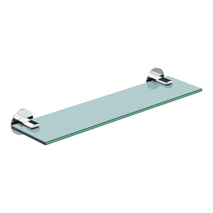 Glasreol 40 cm Krom Rustfrit Stål Hærdet Glas