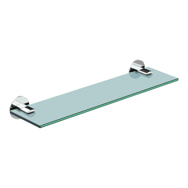Glasreol 40 cm Krom Rustfrit Stål Hærdet Glas