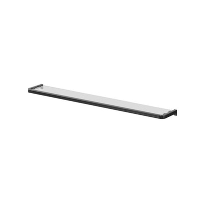 Glass Shelf Elland Sort 60x12 cm Hærdet Glas