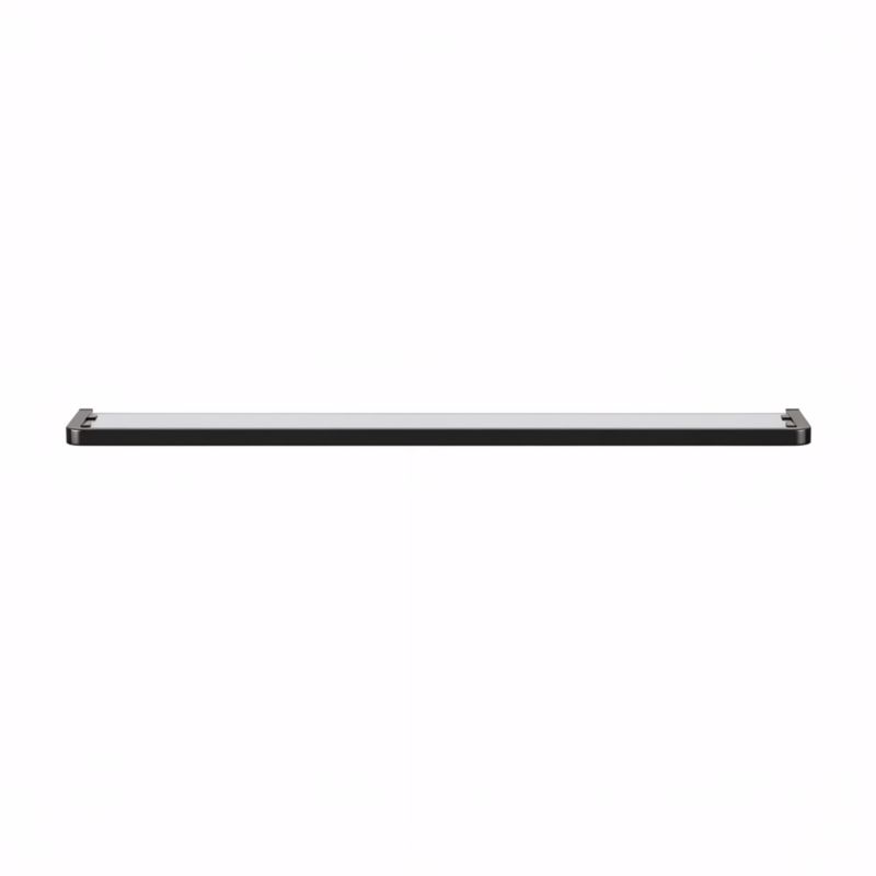 Glass Shelf Elland Sort 60x12 cm Hærdet Glas