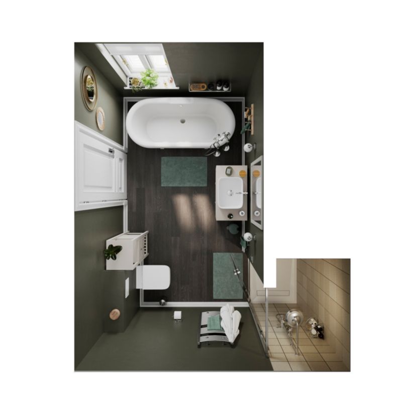 GoodHome Ormara glasreol 58,5 cm