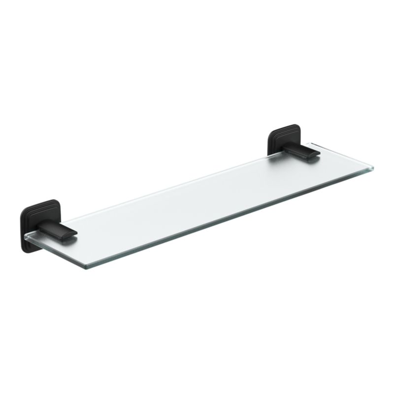 Glasreol 40 cm Sort Mat Rustfrit Stål