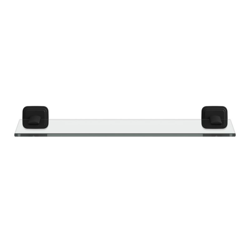 Glasreol 40 cm Sort Mat Rustfrit Stål
