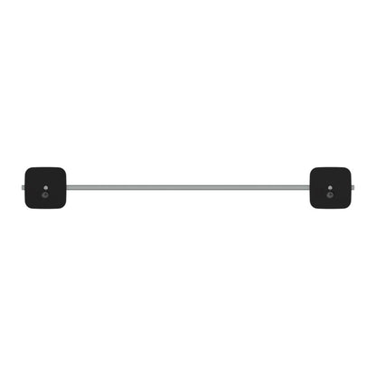 Glasreol 40 cm Sort Mat Rustfrit Stål