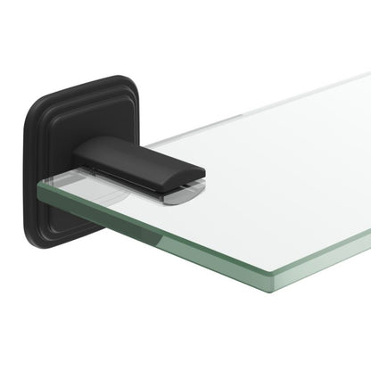 Glasreol 40 cm Sort Mat Rustfrit Stål