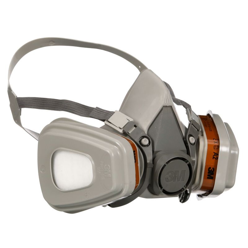 Halvmaske med udskiftelige filtre 3M 6002KIT-1 A2P2 til organiske dampe