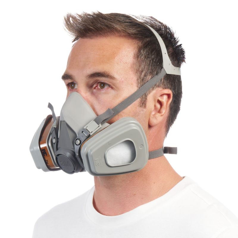 Halvmaske med udskiftelige filtre 3M 6002KIT-1 A2P2 til organiske dampe