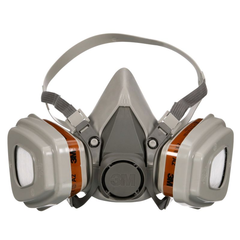 Halvmaske med udskiftelige filtre 3M 6002KIT-1 A2P2 til organiske dampe