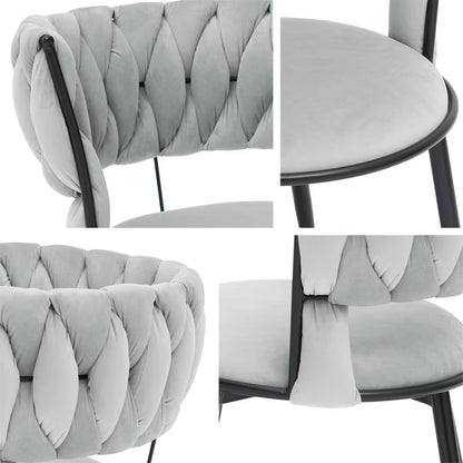 Polstrede Barstole Muz DC-1141/CM 57x52 cm Sort 2 Stk.