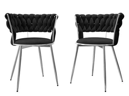 Polstrede Barstole Muz DC-1141/CM 57x52 cm Sort 2 Stk.