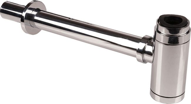 Jano rund vaskesifon i krom