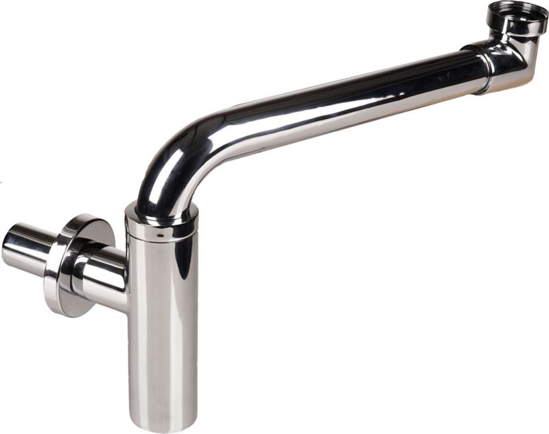 Jano vægmonteret halv-sifon til håndvask i krom