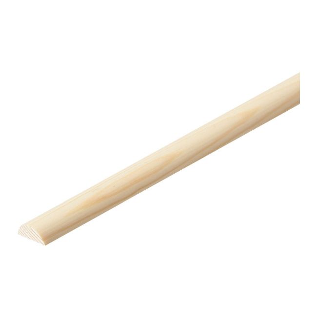 Półvalket Træliste 6 x 14 x 2400 mm Fyrretræ