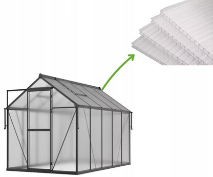 Polycarbonatplader 4 mm 129,1x57,3 cm 5 Stk.