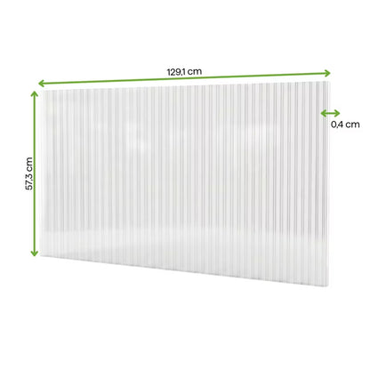 Polycarbonatplader 4 mm 129,1x57,3 cm 5 Stk.
