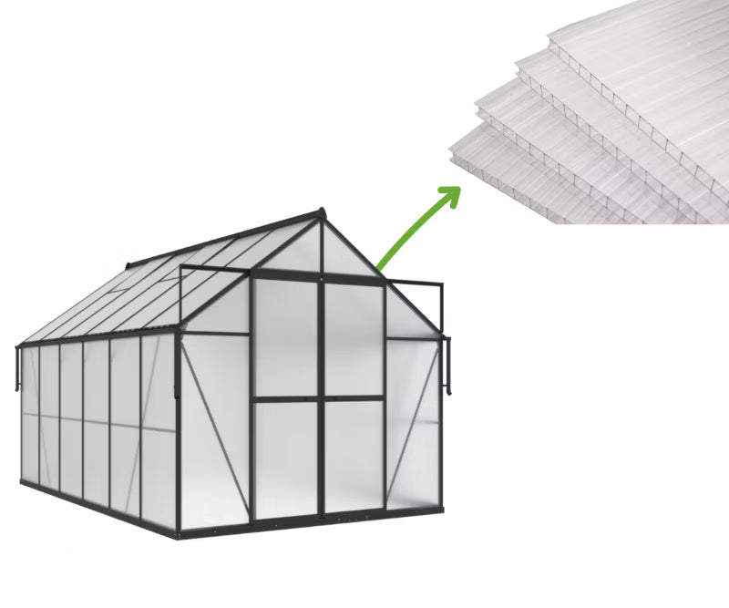 Polycarbonatplader 4 mm 142x58 cm Klar 5 Stk