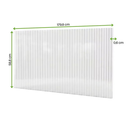 Polycarbonatplader 6 mm 5 Stk