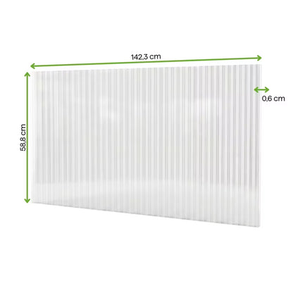 Polycarbonatplader til Drivhus Slide-In 244x490 cm 6 mm 5 Stk