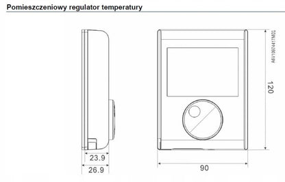 Rumtermostat RDH100 Hvid Batteridrevet