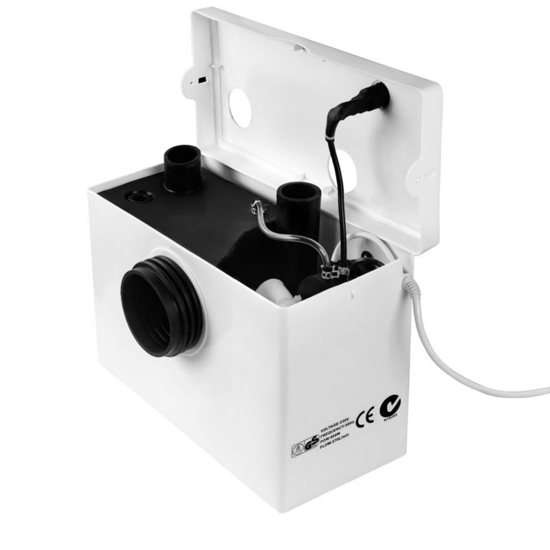 WC-pumpe med kværn 600 W Hvid 270 L/min