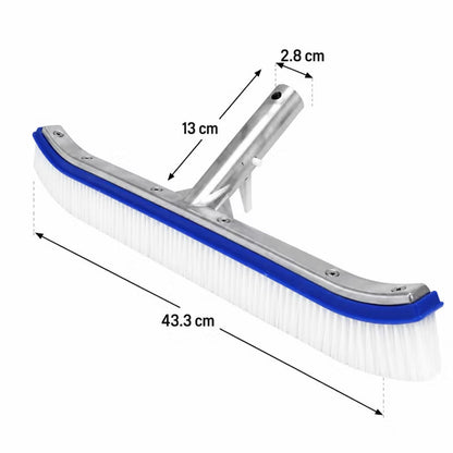Poolbørste 45 cm Blå Aluminium
