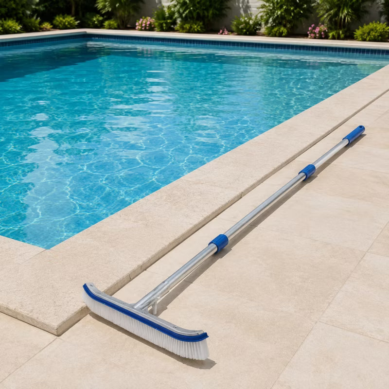 Poolbørste 45 cm Blå Aluminium