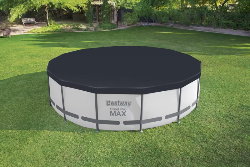 Poolcover Rund Ø457 cm Sort