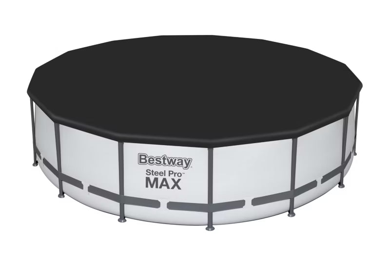 Poolcover Rund Ø457 cm Sort