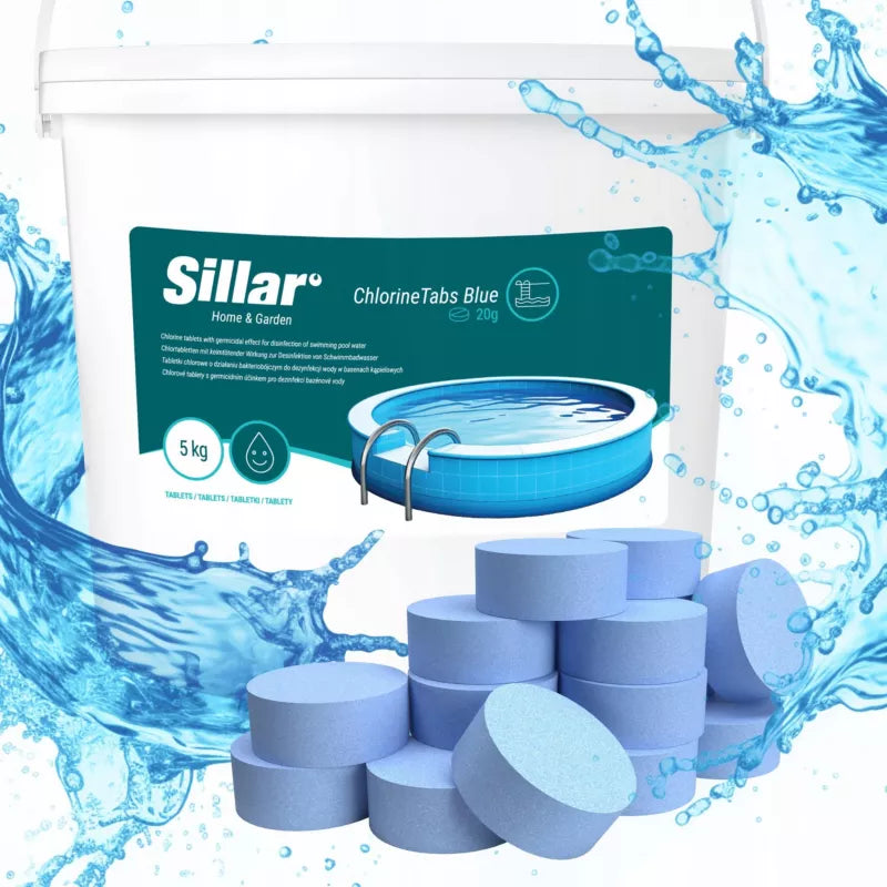 Poolklor 20g Multifunktionel Blå 5 kg