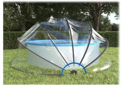 Poolkuppel 500x250 cm Transparent
