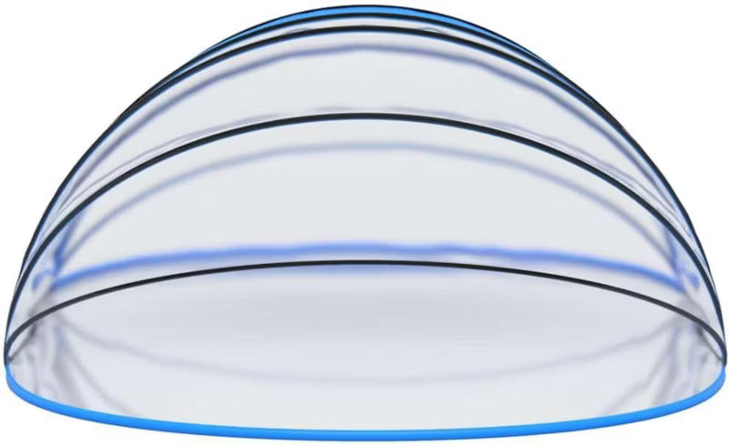 Poolkuppel 500x250 cm Transparent