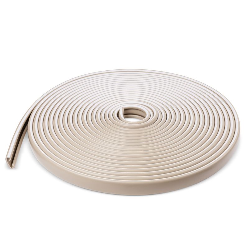 Trappehåndliste PVC 40x8 mm 1 m Beige-hvid
