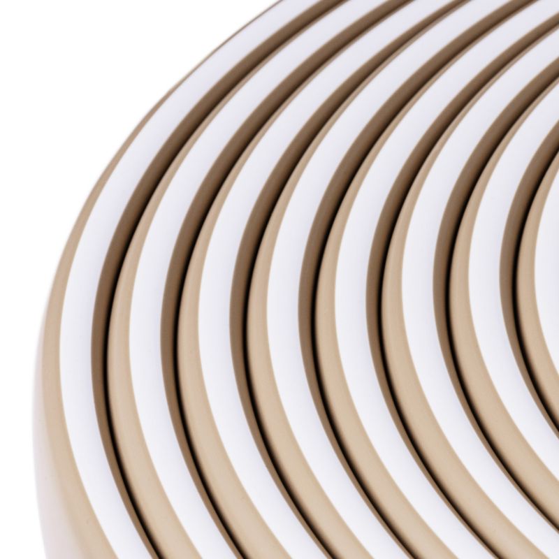 Trappehåndliste PVC 40x8 mm 1 m Beige-hvid