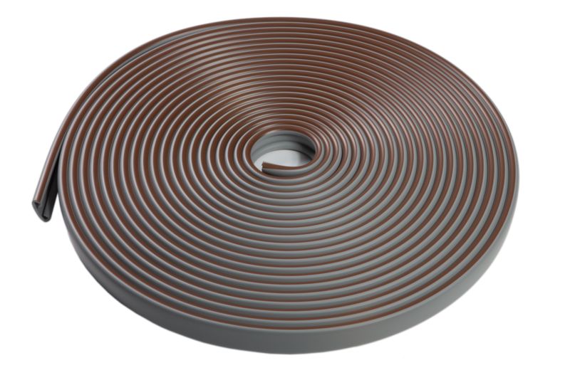 Trappegelænder Profil LUX 40x8 mm Gråbrun 1 m