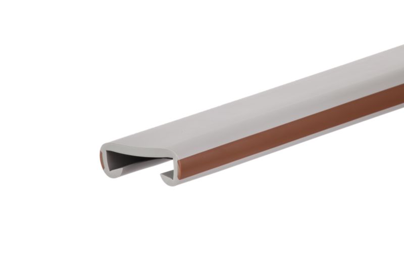Trappegelænder Profil LUX 40x8 mm Gråbrun 1 m