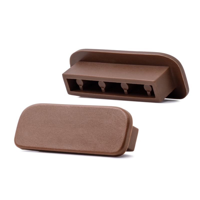 Trappegelænder Profil PVC 40x8 mm Brun 1 m