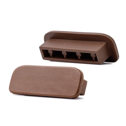Trappegelænder Profil PVC 40x8 mm Brun 1 m