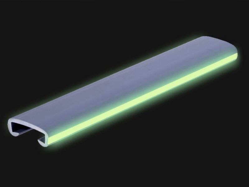 Trappegelænder Profil LUX 40x8 mm Sort 1 m