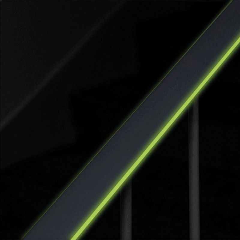 Gelænderprofil LUX 40x8 mm 1 m Grøn Fluorescerende