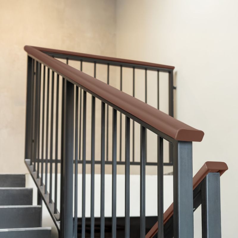 Trappehåndliste PVC 40x8 mm Brun 1 m