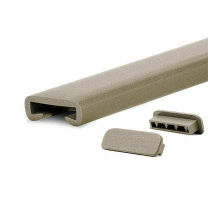 Trappehåndliste PVC 40x8 mm Messing 1 m