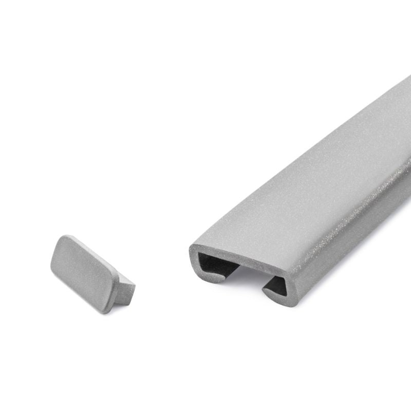 Trappegelænder Profil PVC 40x8 mm 1 m Sølv