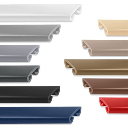 Trappegelænder Profil PVC 40x8 mm 1 m Sølv