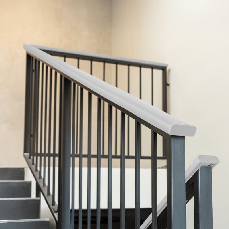 Trappehåndliste PVC 40x8 mm 1 m Grå