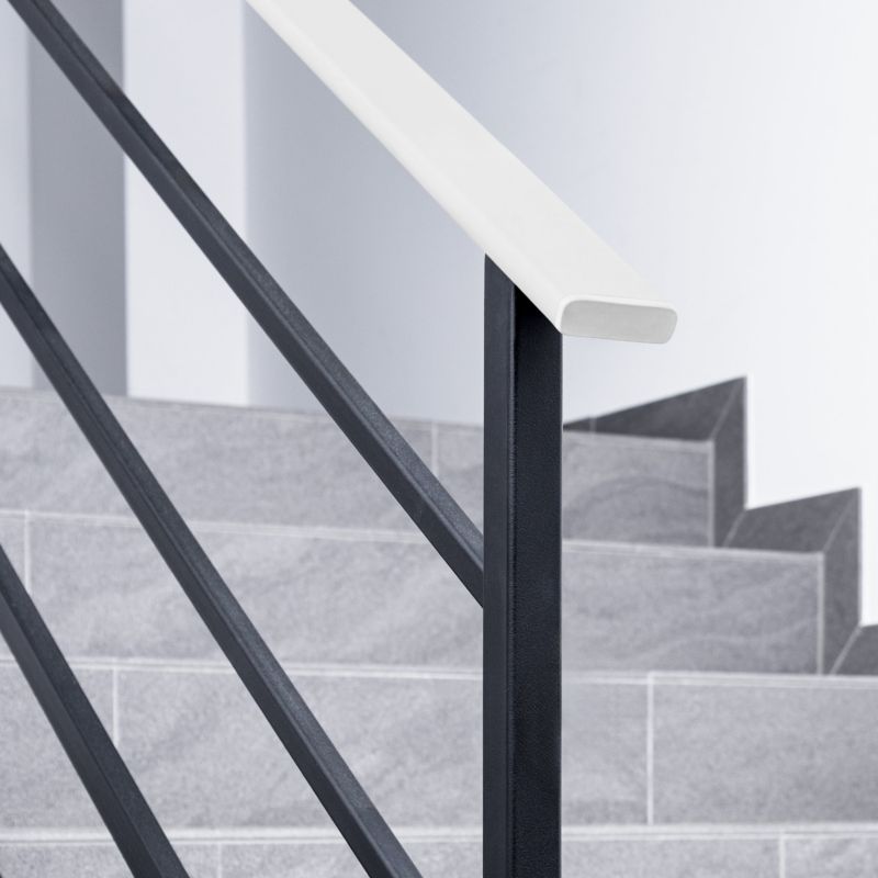 Trappegelænder Profil PVC 40x8 mm Hvid 1 m
