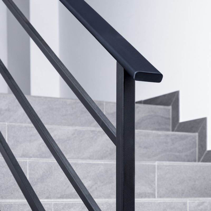 Trappegelænder Profil PVC 40x8 mm Sort 1 m