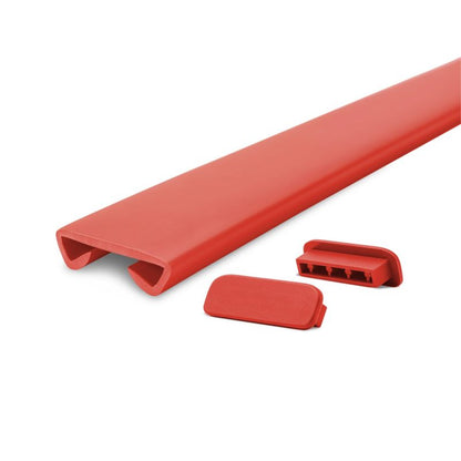Gelænderprofil PVC 40x8 mm 1 m Rød