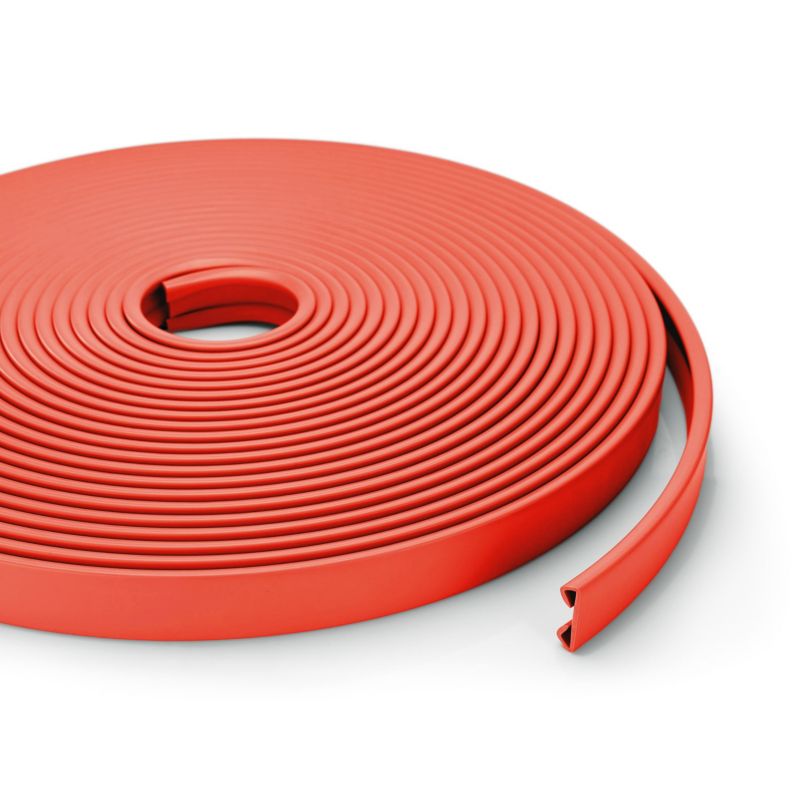 Gelænderprofil PVC 40x8 mm 1 m Rød