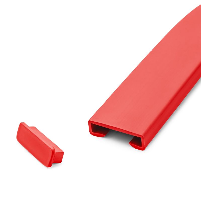 Gelænderprofil PVC 40x8 mm 1 m Rød