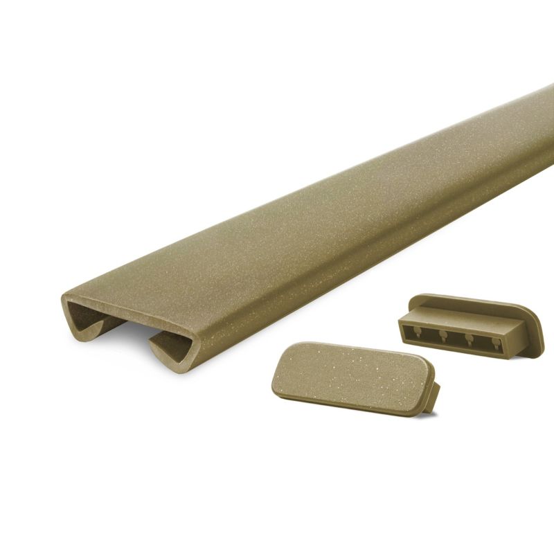 Trappehåndliste PVC 40x8 mm Messing 1 m